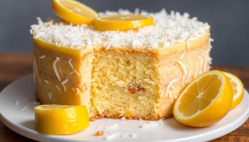 veganska sirova torta sa limunom i kokosom